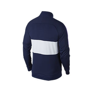 Chaqueta chándal Nike Tottenham himno 2019 2020 I96 - Chaqueta chándal del himno Nike Tottenham 2019 2020 - azul marino y blanca - trasera