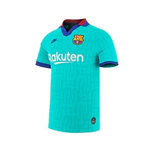 Camiseta Nike Griezmann 3a Barcelona 2019 2020 Stadium - Camiseta Antoine Griezmann Nike tercera FC Barcelona 2019 2020 - verde turquesa - frontal