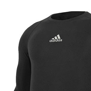 Camiseta compresiva M/L adidas Alphaskin - Camiseta entrenamiento compresiva manga larga adidas Alphaskin - Negro - detalle