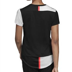 Camiseta adidas Juventus mujer 2019 20 - Camiseta mujer adidas primera equipación Juventus 2019 2020 - blanca y negra - trasera