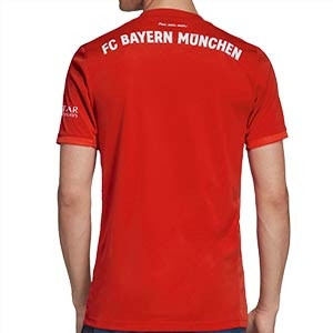 Camiseta adidas Bayern 2019 20 - Camiseta adidas primera equipación Bayern 2019 2020 - roja - trasera