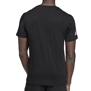 Camiseta adidas Juventus DNA Graphic - Camiseta de algodón de la Juventus adidas - negra - trasera