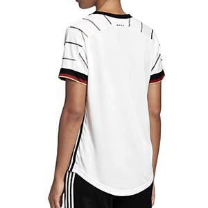 Camiseta adidas Alemania mujer 2019 2020 - Camiseta mujer primera equipación selección alemana 2019 2020 - blanca - trasera