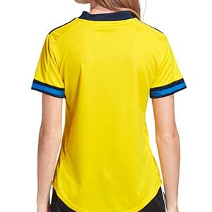 Camiseta adidas Suecia mujer 2019 2020 - Camiseta de mujer primera equipación selección sueca 2019 2020 - amarilla - trasera