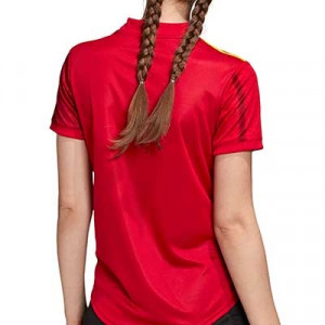 Camiseta adidas España mujer 2019 2020 - Camiseta mujer primera equipación selección española 2019 2020 - roja - trasera