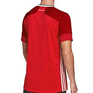 Camiseta adidas Hungria 2019 2020 - Camiseta primera equipación selección húngara 2019 2020 - roja - trasera