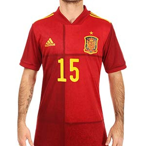 Camiseta adidas España Sergio Ramos 2019 2020 - Camiseta primera equipación Sergio Ramos selección española 2019 2020 - roja - frontal