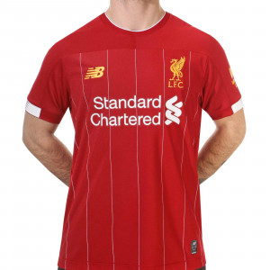 Camiseta New Balance Liverpool Salah 2019 2020 - Camiseta Salah primera equipación New Balance Liverpool 2019 2020 - roja - frontal