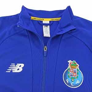 Chándal New Balance Porto 2019 2020 - Chándal New Balance del Porto 2019 2020 - azul y granate - detalle cuello