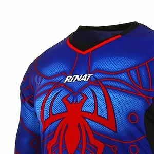 Camiseta portero Rinat Aracnik - Camiseta de portero de manga larga aculchada Rinat - Azul / rojo - detalle 