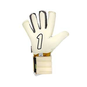 Rinat Egotiko Quantum Pro - Guantes de portero Rinat corte Negative-Roll - blancos y dorados - trasera