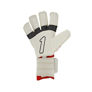 Rinat Kraken Spekter Pro - Guantes de portero profesionales Rinat corte Ergo-Roll - rojos y blancos - trasera