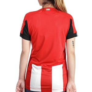 Camiseta New Balance Athletic mujer 2019 2020 - Camiseta mujer primera equipación New Balance Athletic Club 2019 2020 - roja y blanca - trasera