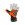 Puma One Grip 1 RC - Guantes de portero profesionales Puma corte positivo - naranjas y negros - frontal derecho