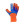 Reusch Prisma Prime S1 - Guantes de portero Reusch corte Expanse Cut - naranjas y azules - frontal derecho