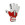 Rinat Kraken Speckter Training Turf - Guantes de portero infantiles césped artificial Rinat corte flat - rojos y blancos - frontal derecho