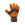 Rinat Titan - Guantes de portero infantiles Rinat corte flat - naranjas y negros - frontal derecho