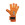 Rinat The Boss Alpha - Guantes de portero infantiles Rinat corte negativo - naranjas - frontal derecho