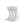 Pack calcetines media caña Nike Cushion Crew niño - Pack de 3 calcetines infantiles Nike Cushion Crew media caña - blancos - frontal