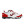 Joma Top Flex 2022 IN - Zapatillas de fútbol sala de piel Joma suela lisa IN - blancas y rojas - pie derecho