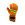 Rinat Kancerbero Quantum Pro - Guantes de portero Rinat corte Flat - naranjas - frontal