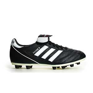 adidas Kaiser 5 Liga - Botas de fútbol de piel adidas FG para césped natural o artificial de última generación - Negro - derecho