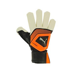 Puma One Grip 3 RC - Guantes de portero Puma Regular Cut - naranjas y negros - frontal derecho