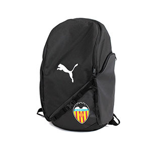 Mochila Puma Valencia CF Liga - Mochila de deporte Puma Valencia 2019 2020 (47x31x17,5) cm - negra - frontal