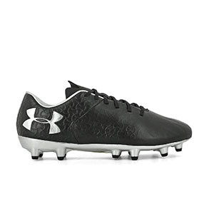 Under Armour Magnetico Premiere G - Botas de fútbol Under Armour FG para césped natural o artificial de última generación - negras - pie derecho