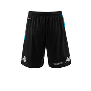 Short Kappa Nápoles entreno 2019 2020 - Pantalón corto entrenamiento Kappa Nápoles 2019 2020 - negro - frontal