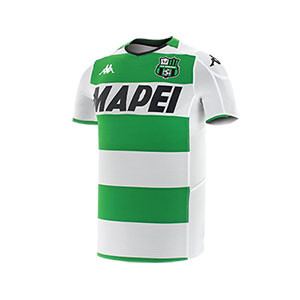 Camiseta Kappa 2a US Sassuolo 2019 2020 - Camiseta segunda equipación Kappa US Sassuolo 2019 2020 - blanca y verde - frontal