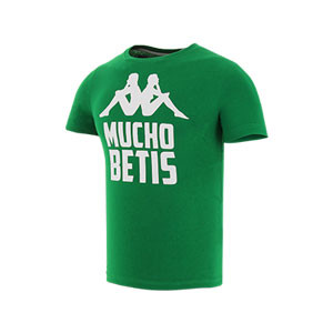 Camiseta algodón Kappa Betis - Camiseta de manga corta de algodón Kappa Betis 2019 2020 - blanca - frontal