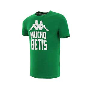 Camiseta algodón Kappa Betis niño - Camiseta infantil de manga corta de algodón Kappa Betis 2019 2020 - blanca - frontal