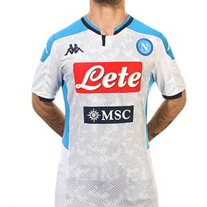 Camiseta Kappa Nápoles 3a 2019 2020 - Camiseta tercera equipación Kappa Nápoles 2019 2020 - blanca - frontal