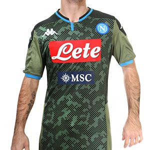 Camiseta Kappa Nápoles 2a 2019 2020 - Camiseta segunda equipación Kappa Nápoles 2019 2020 - verde oscuro - frontal