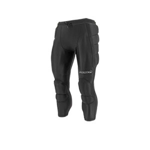 Mallas 3/4 protección Reusch portero CS - Mallas pirata con protección portero fútbol Reusch - negras - frontal