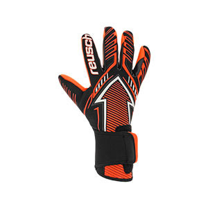 Reusch Freccia - Guantes de portero Reusch corte Evolution Negative Cut - naranjas y negros - frontal