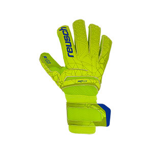 Reusch Fit Control Pro G3 - Guantes de portero Reusch corte Rolled Expanse Cut - amarillos flúor - frontal derecho