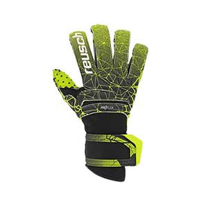 Reusch Fit Control Pro G3 Speedbump Evolution - Guantes de portero Reusch corte Evolution Cut - negros y amarillos - frontal derecho