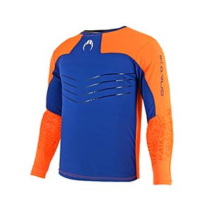 Camiseta HO Soccer Ikarús - Camiseta de portero de manga larga HO Soccer - naranja y azul - frontal