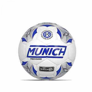 Balón Munich Precision Sala - Balón de fútbol sala Munich talla 60 cm - blanco y azul - frontal