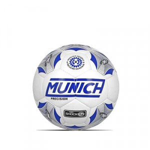 Balón Munich Precision Sala - Balón de fútbol sala Munich talla 62 cm - blanco y azul - frontal