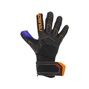 Reusch Attrakt Freegel MX2 - Guantes de portero Reusch corte Evolution Negative Cut - negros y naranjas - derecho