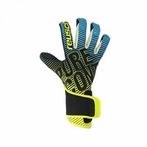 Reusch Pure Contact 3 R3 - Guantes de portero para césped artificial Reusch corte Evolution Negative Cut - negro y verde - frontal derecho