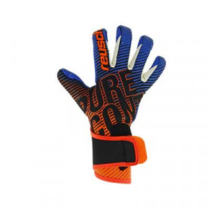 Reusch Pure Contact 3 G3 Fusion Junior - Guantes de portero infantiles Reusch corte Evolution Negative Cut - azules y naranjas - frontal