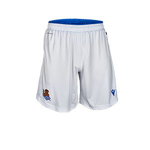 Short Macron  Real Sociedad 2019 2020 - Pantalón corto Macron primera equipación Real Sociedad 2019 2020 - blanco - frontal