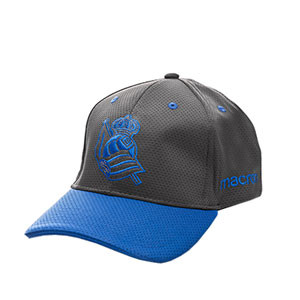 Gorra Macron Real Sociedad Custom - Gorra Macron Real Sociedad - gris y azul - frontal