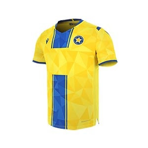 Camiseta Macron Asteras Trípoli 2019 2020 - Camiseta Macron primera equipación Asteras Trípoli 2019 2020 - amarilla y azul - frontal