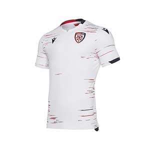 Camiseta Macron Cagliari 2a 2019 2020 - Camiseta Macron segunda equipación Cagliari 2019 2020 - blanca - frontal