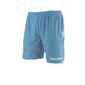 Short Macron 1a Lazio 18 - 2019 - Pantalón corto Macron primera equipación Lazio 2018 - 2019 - azul celeste - frontal